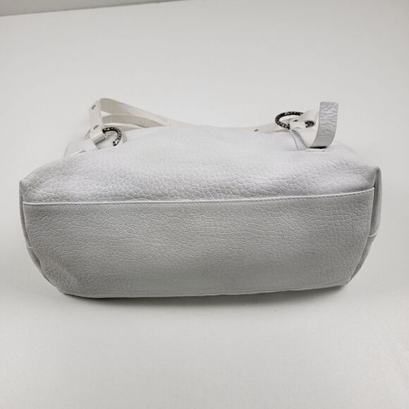 Marco Buggiani White Leather Shoulder Bag Purse‎ - Picture 4 of 13